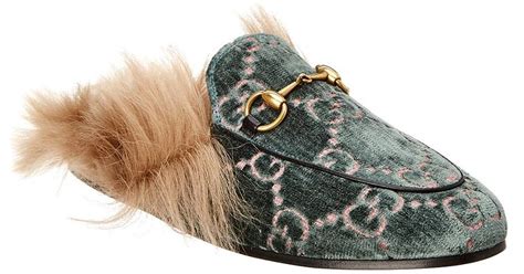 gucci slippers damen|gucci fur slippers velvet bottom.